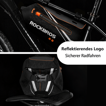 ROCKBROS Fahrrad Rahmentasche wasserdichte Dreiecktasche 3,5L Schwarz - Fahrradtaschen ROCKBROS - EU - NooMii