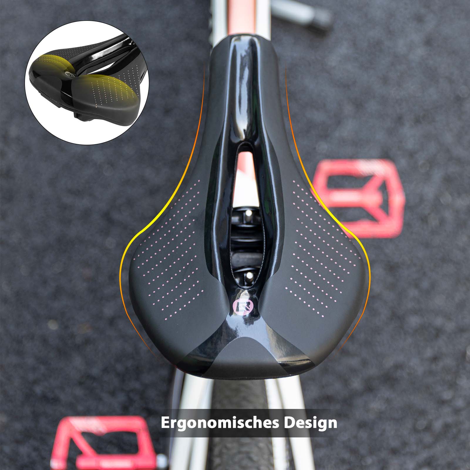 ROCKBROS Fahrrad Sattel Ergonomischer Stoßdämpfender Fahrradsattel Unisex - Fahrradsattel ROCKBROS - EU - NooMii