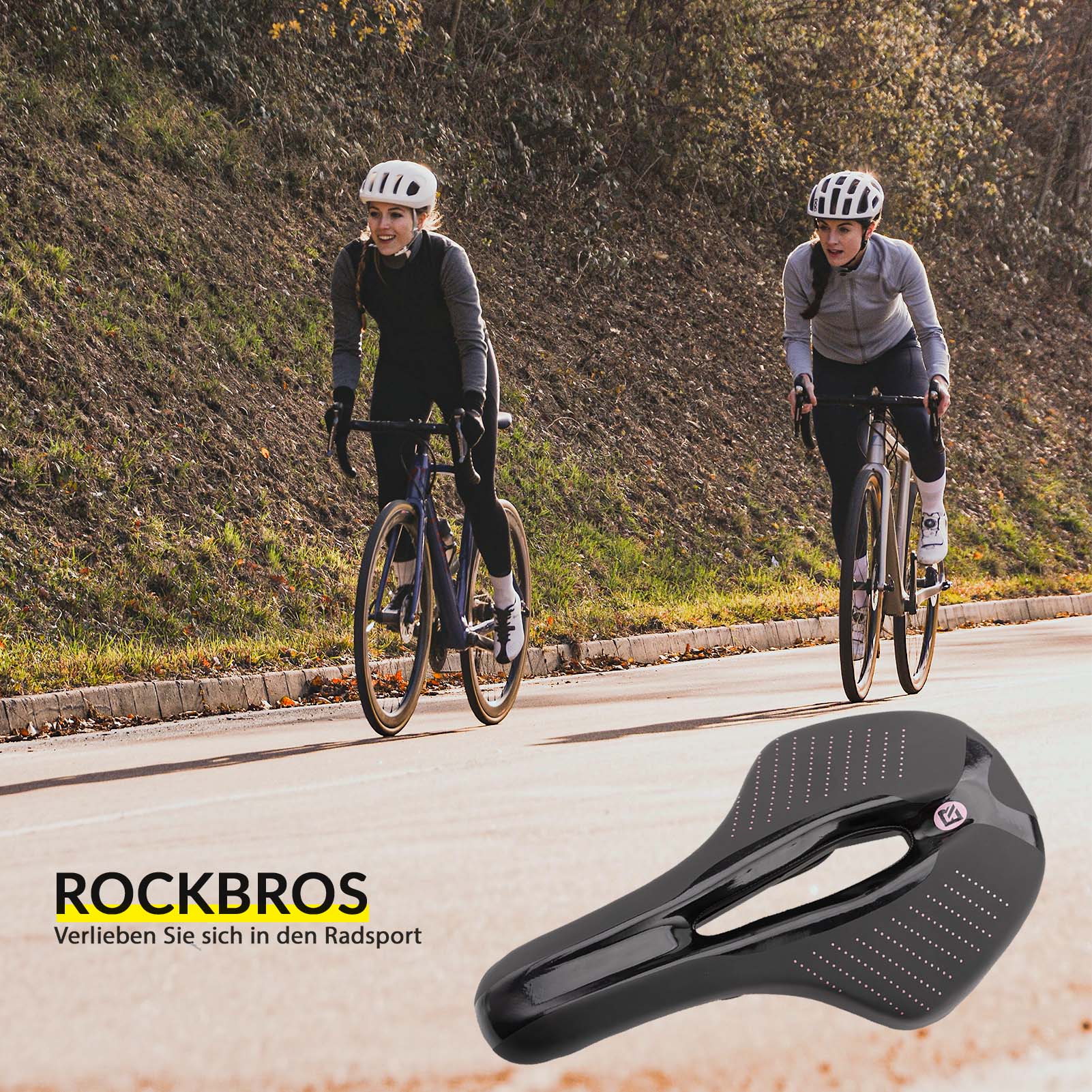 ROCKBROS Fahrrad Sattel Ergonomischer Stoßdämpfender Fahrradsattel Unisex - Fahrradsattel ROCKBROS - EU - NooMii