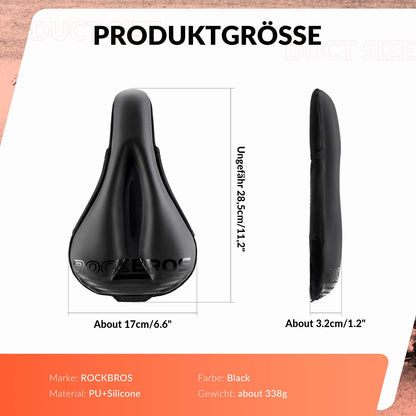 ROCKBROS Fahrrad Sattelbezug Gel Gepolsterter Weicher Fahrradsitz Bezug - Fahrradsattel ROCKBROS - EU - NooMii