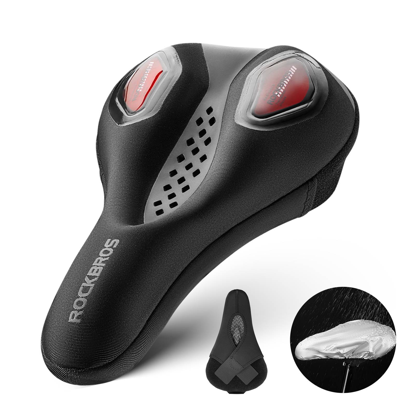 ROCKBROS Fahrrad Sattelbezug Gelüberzug für Fahrradsitz mit Wasserdichter - Fahrradsattel ROCKBROS - EU - NooMii