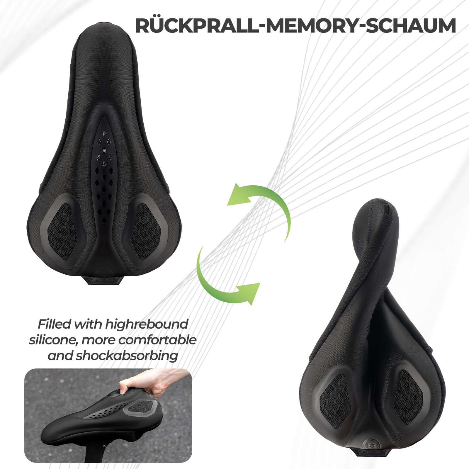 ROCKBROS Fahrrad Sattelbezug Wasserdicht Fahrradsattel Überzug Atmungsaktiv - Fahrradsattel ROCKBROS - EU - NooMii