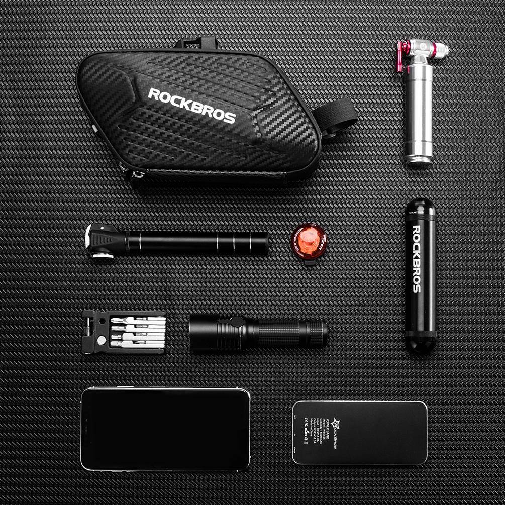 ROCKBROS Fahrrad Satteltasche für MTB/Rennrad/Faltrad Wasserdicht Schwarz - Fahrradtaschen ROCKBROS - EU - NooMii