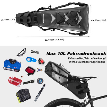 ROCKBROS Fahrrad Satteltasche IPX7 wasserdicht Sitztasche 10L - Fahrradtaschen ROCKBROS - EU - NooMii