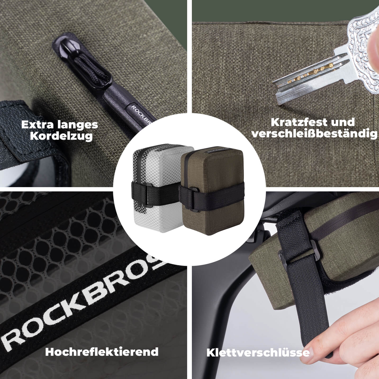ROCKBROS Fahrrad Satteltasche Leicht Kompakt Wasserdicht Rennrad MTB - Fahrradtaschen ROCKBROS - EU - NooMii