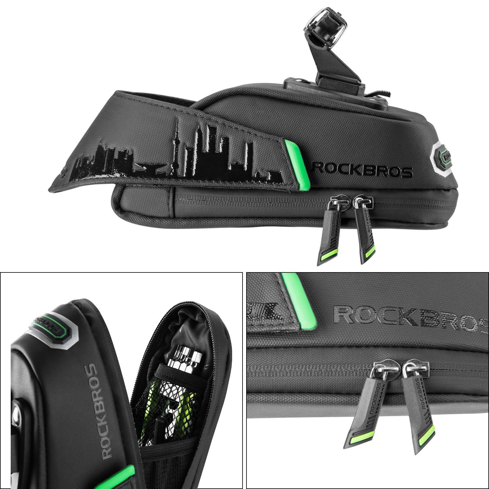 ROCKBROS Fahrrad Satteltasche mit Rücklichthalter wasserdicht 0.7L/0.9L - Fahrradtaschen ROCKBROS - EU - NooMii