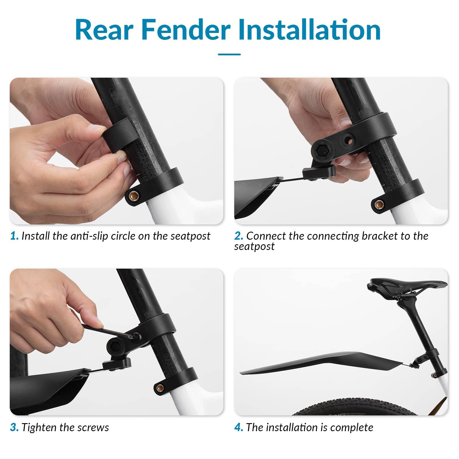 ROCKBROS Fahrrad Schutzblech Set Mountainbikes Universal Spritzschutz - Fahrrad Schutzblech ROCKBROS - EU - NooMii