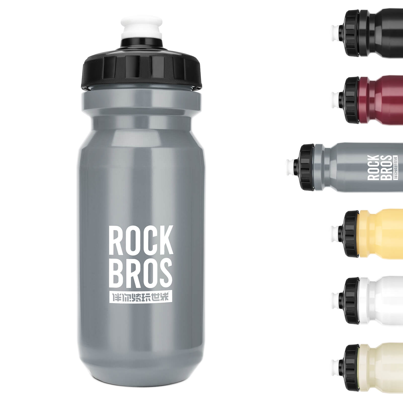 ROCKBROS Fahrrad Wasserflasche 600ml Trinkflasche BPA - Frei Auslaufsichere Flasche - Fahrradflasche ROCKBROS - EU - NooMii