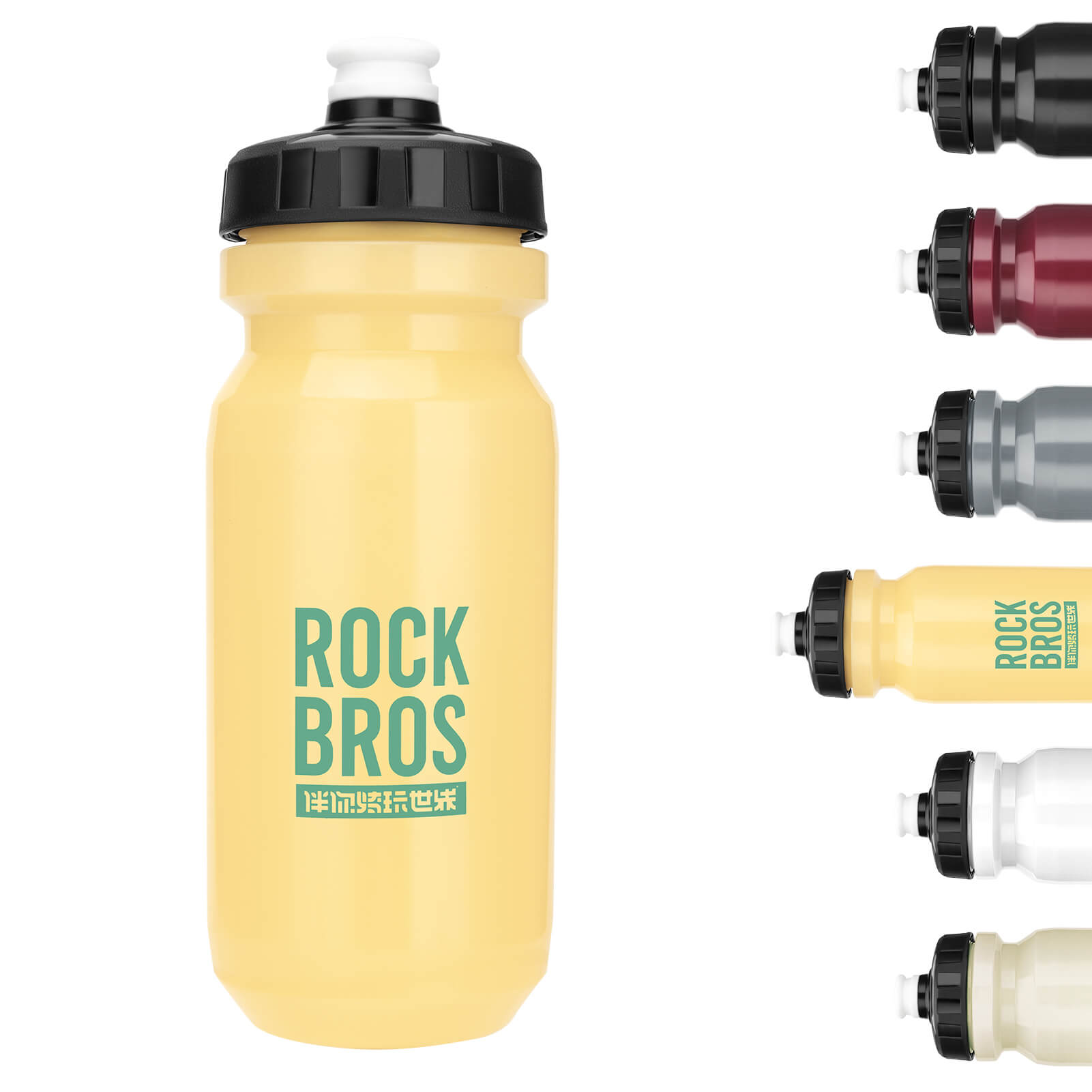 ROCKBROS Fahrrad Wasserflasche 600ml Trinkflasche BPA - Frei Auslaufsichere Flasche - Fahrradflasche ROCKBROS - EU - NooMii