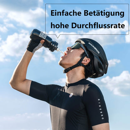 ROCKBROS Fahrrad Wasserflasche 600ml Trinkflasche BPA - Frei Auslaufsichere Flasche - Fahrradflasche ROCKBROS - EU - NooMii