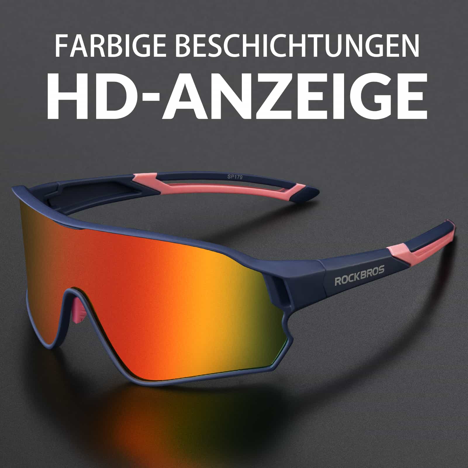 ROCKBROS Fahrradbrille Polarisierte Sportsbrille mit UV - Schutz - Fahrradbrille ROCKBROS - EU - NooMii