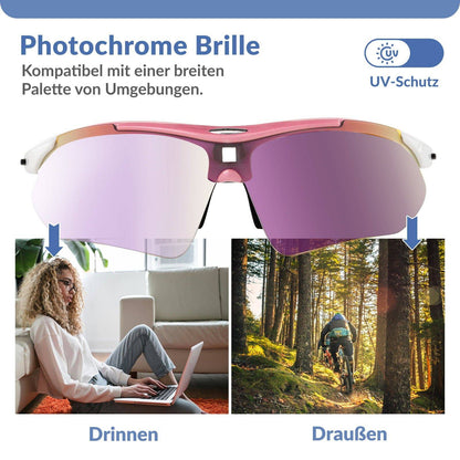 ROCKBROS Fahrradbrille Selbsttönend Brille Sonnenbrille UV 400 Schutz - Fahrradbrille ROCKBROS - EU - NooMii
