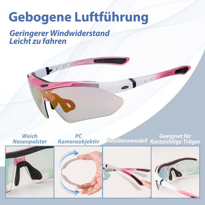 ROCKBROS Fahrradbrille Selbsttönend Brille Sonnenbrille UV 400 Schutz - Fahrradbrille ROCKBROS - EU - NooMii