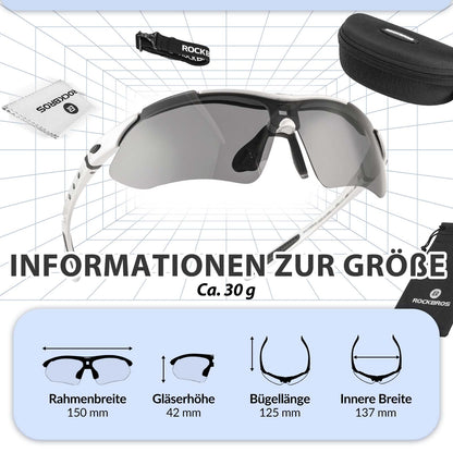 ROCKBROS Fahrradbrille Selbsttönend Brille Sonnenbrille UV 400 Schutz - Fahrradbrille ROCKBROS - EU - NooMii