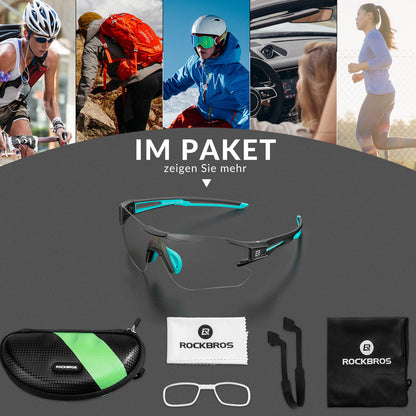 ROCKBROS Fahrradbrille Selbsttönend für Damen & Herren mit UV400 Schutz - Fahrradbrille ROCKBROS - EU - NooMii