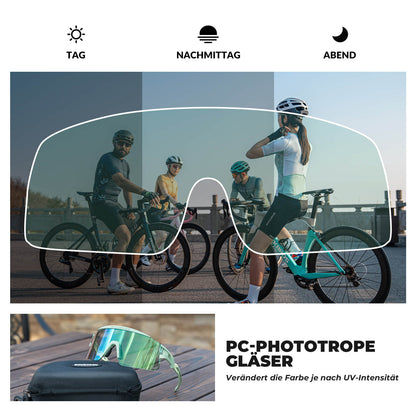 ROCKBROS Fahrradbrille Selbsttönend/Polarisiert Antibeschlag Winddicht UV - Schutz - Fahrradbrille ROCKBROS - EU - NooMii