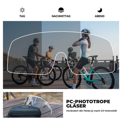 ROCKBROS Fahrradbrille Selbsttönend/Polarisiert Antibeschlag Winddicht UV - Schutz - Fahrradbrille ROCKBROS - EU - NooMii