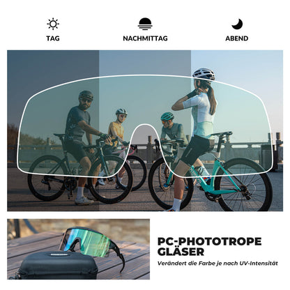 ROCKBROS Fahrradbrille Selbsttönend/Polarisiert Antibeschlag Winddicht UV - Schutz - Fahrradbrille ROCKBROS - EU - NooMii
