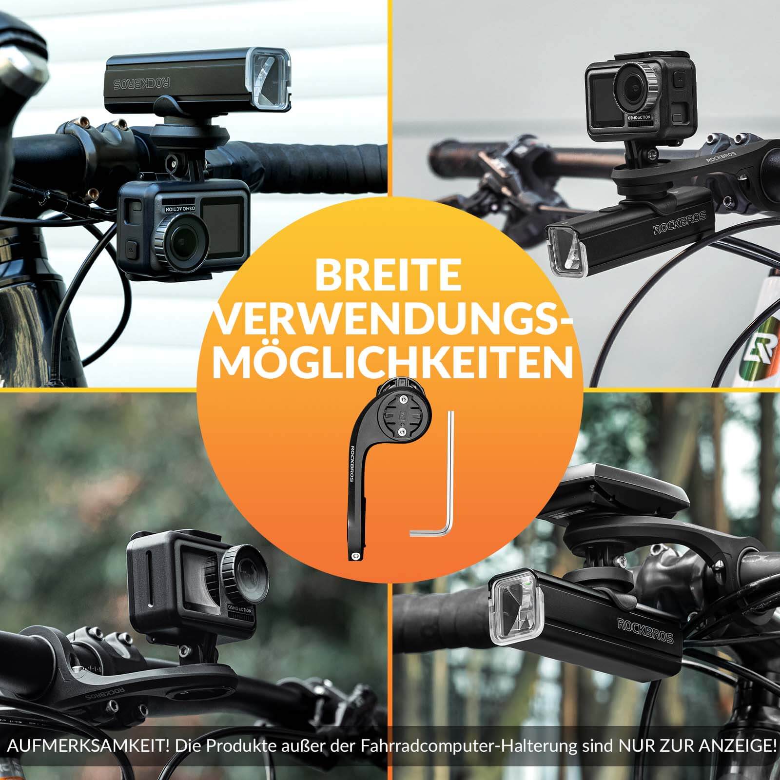 ROCKBROS Fahrradcomputer Halterung Kompatibel mit Garmin/iGPSPORT für Lenker 32 - 35mm - Fahrrad Handyhalterung ROCKBROS - EU - NooMii