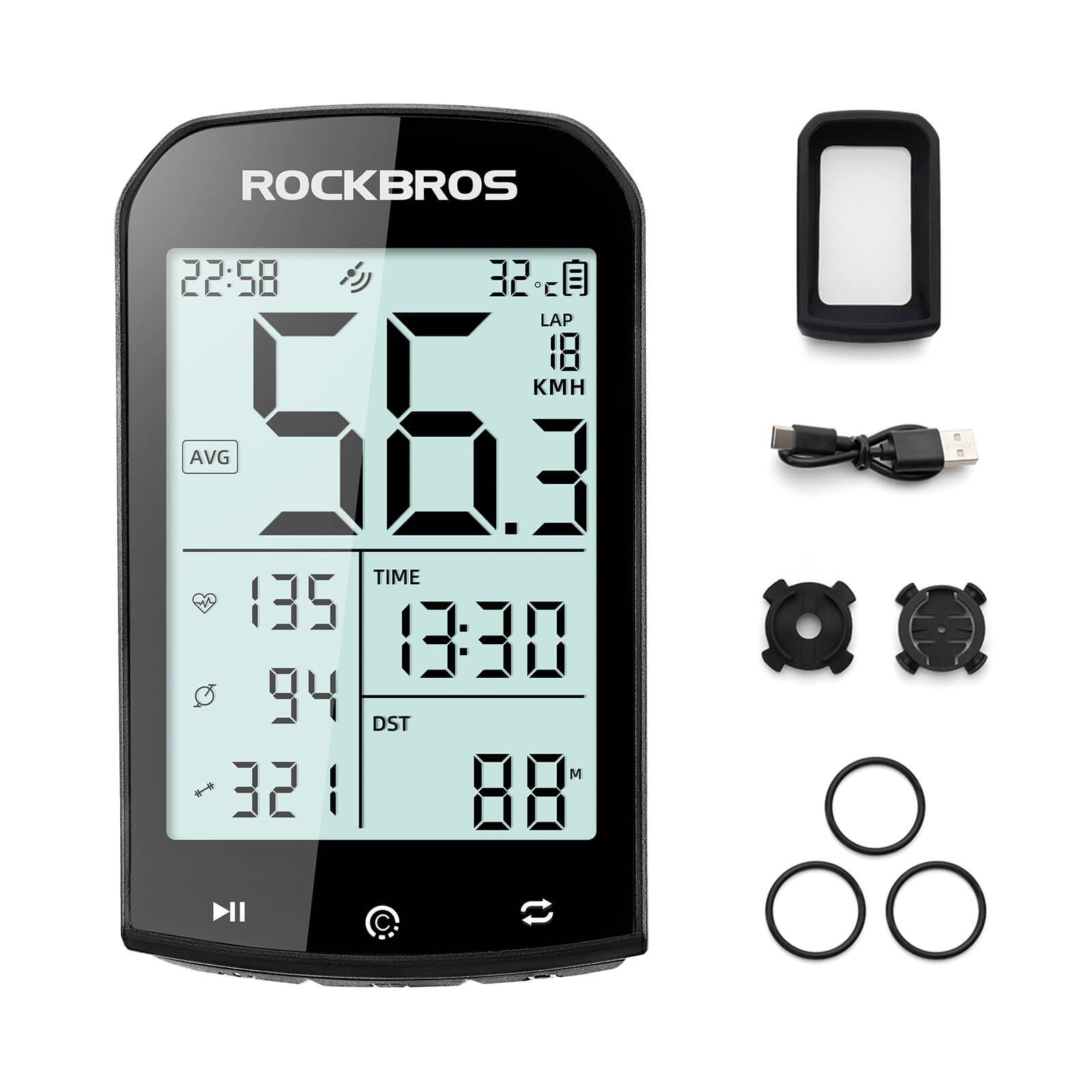 ROCKBROS Fahrradcomputer Kabellos GPS wasserdicht Tachometer und Kilometerzähler - Fahrradcomputer ROCKBROS - EU - NooMii