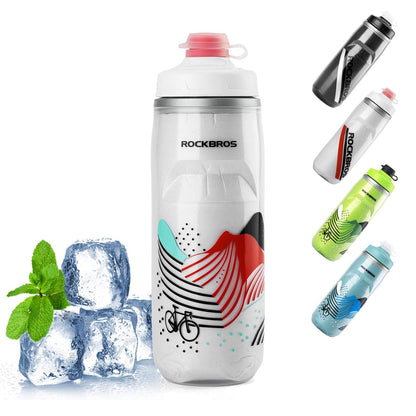 ROCKBROS Fahrradflasche 620 ml Sportflasche mit 5 Stunden Kühlhaltefunktion - Fahrradflasche ROCKBROS - EU - NooMii