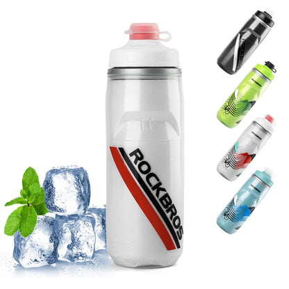 ROCKBROS Fahrradflasche 620 ml Sportflasche mit 5 Stunden Kühlhaltefunktion - Fahrradflasche ROCKBROS - EU - NooMii