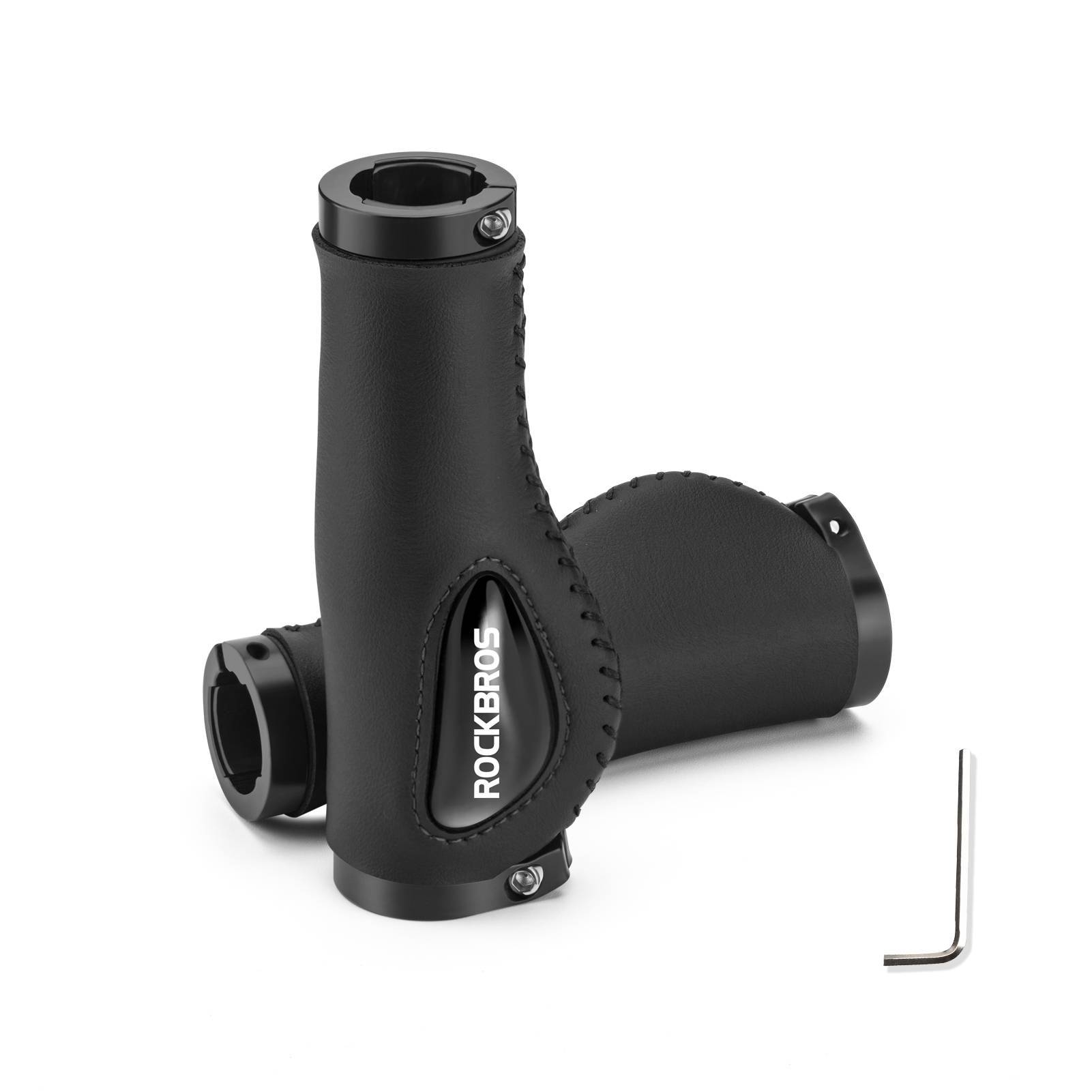 ROCKBROS Fahrradgriffe Ledergriffe für Lenker mit 22,2 mm Durchmesser - Fahrradgriffe ROCKBROS - EU - NooMii