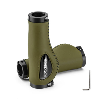 ROCKBROS Fahrradgriffe Ledergriffe für Lenker mit 22,2 mm Durchmesser - Fahrradgriffe ROCKBROS - EU - NooMii