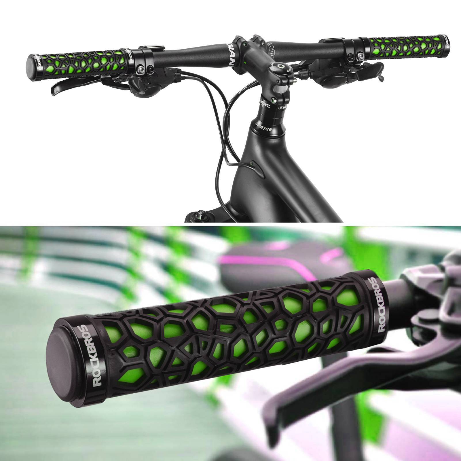ROCKBROS Fahrradgriffe Lenkergriffe für Mountainbike/ Scooter/ E - Bike/ Cityrad/ Rennrad - Fahrradgriffe ROCKBROS - EU - NooMii
