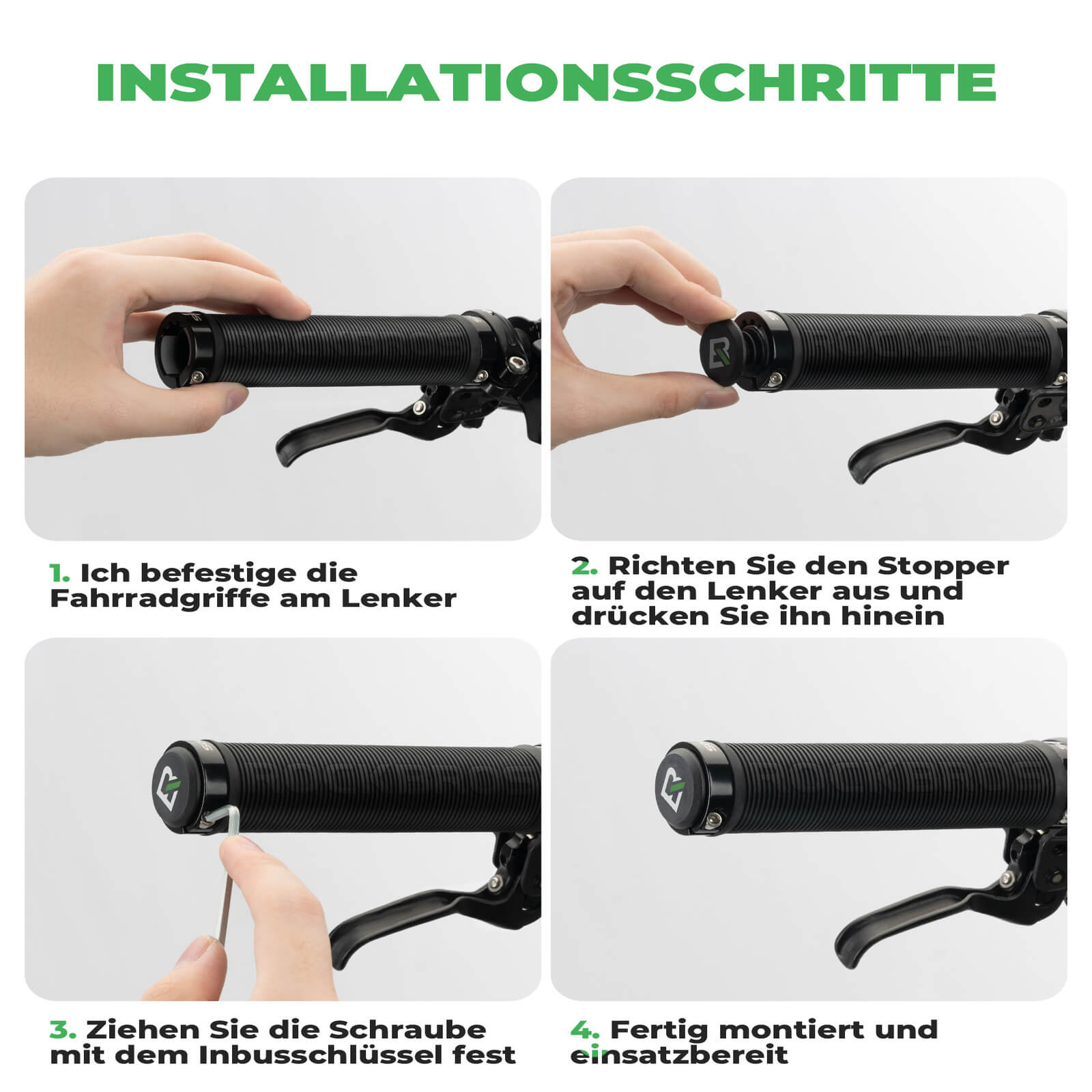 ROCKBROS Fahrradgriffe rutschfest Doppelverschluss 22,2mm - Fahrradgriffe ROCKBROS - EU - NooMii