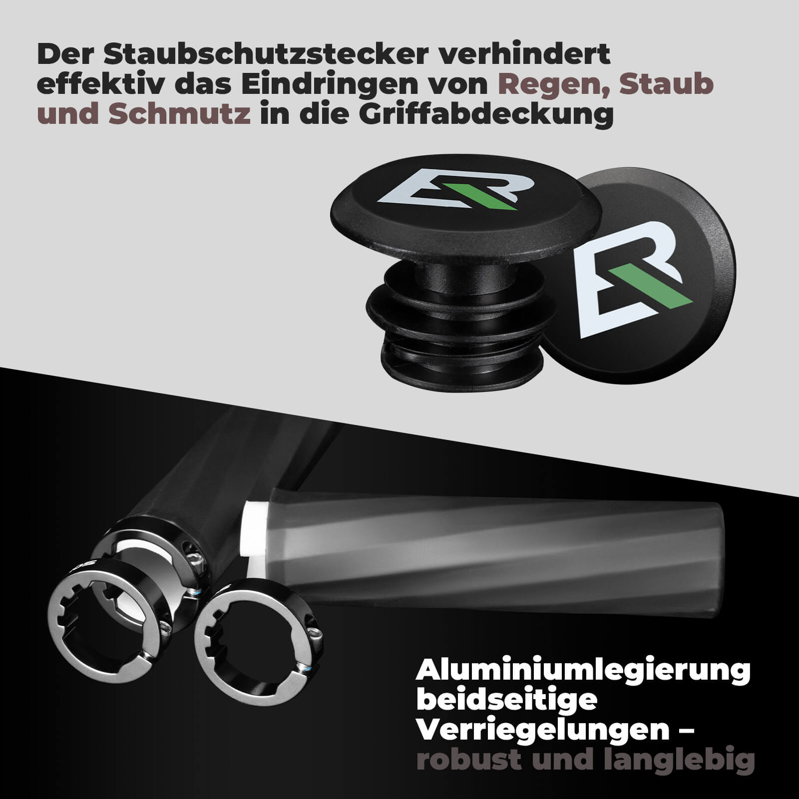 ROCKBROS Fahrradgriffe rutschfest Doppelverschluss 22,2mm - Fahrradgriffe ROCKBROS - EU - NooMii