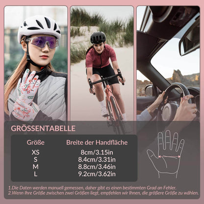ROCKBROS Fahrradhandschuhe Damen Winddicht Handschuhe Touchscreen Atmungsaktiv - Fahrradhandschuhe ROCKBROS - EU - NooMii