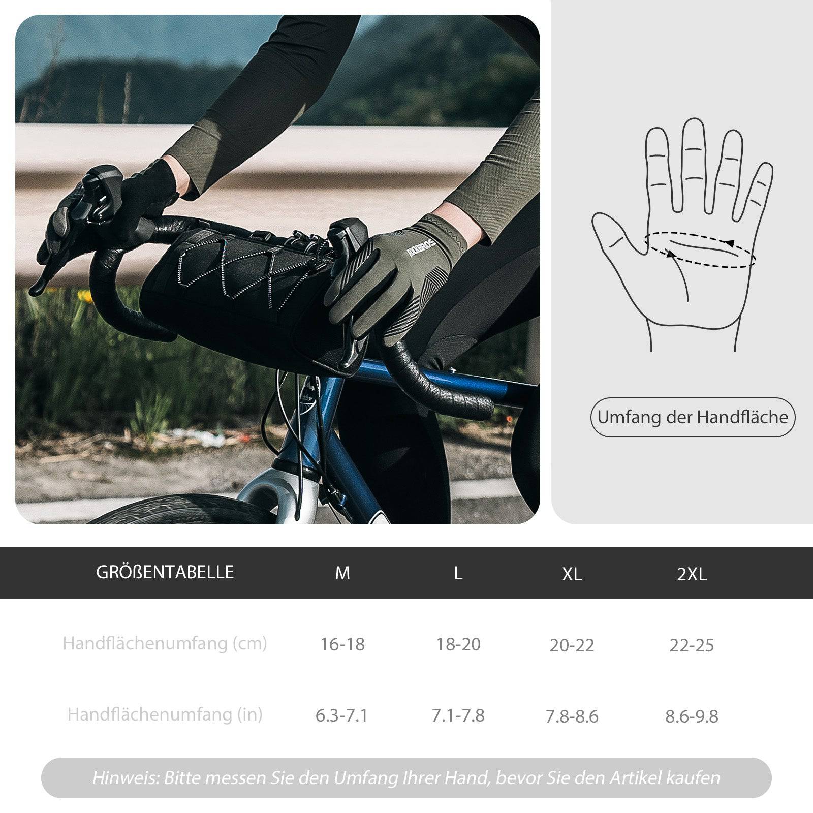 ROCKBROS Fahrradhandschuhe Damen/Herren Touchscreen Anti - Rutsch Dünne - Fahrradhandschuhe ROCKBROS - EU - NooMii