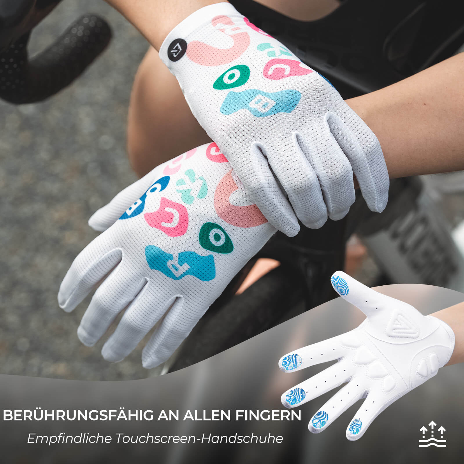 ROCKBROS Fahrradhandschuhe SBR - Polsterung Atmungsaktiv Hochflexibel - Fahrradhandschuhe ROCKBROS - EU - NooMii