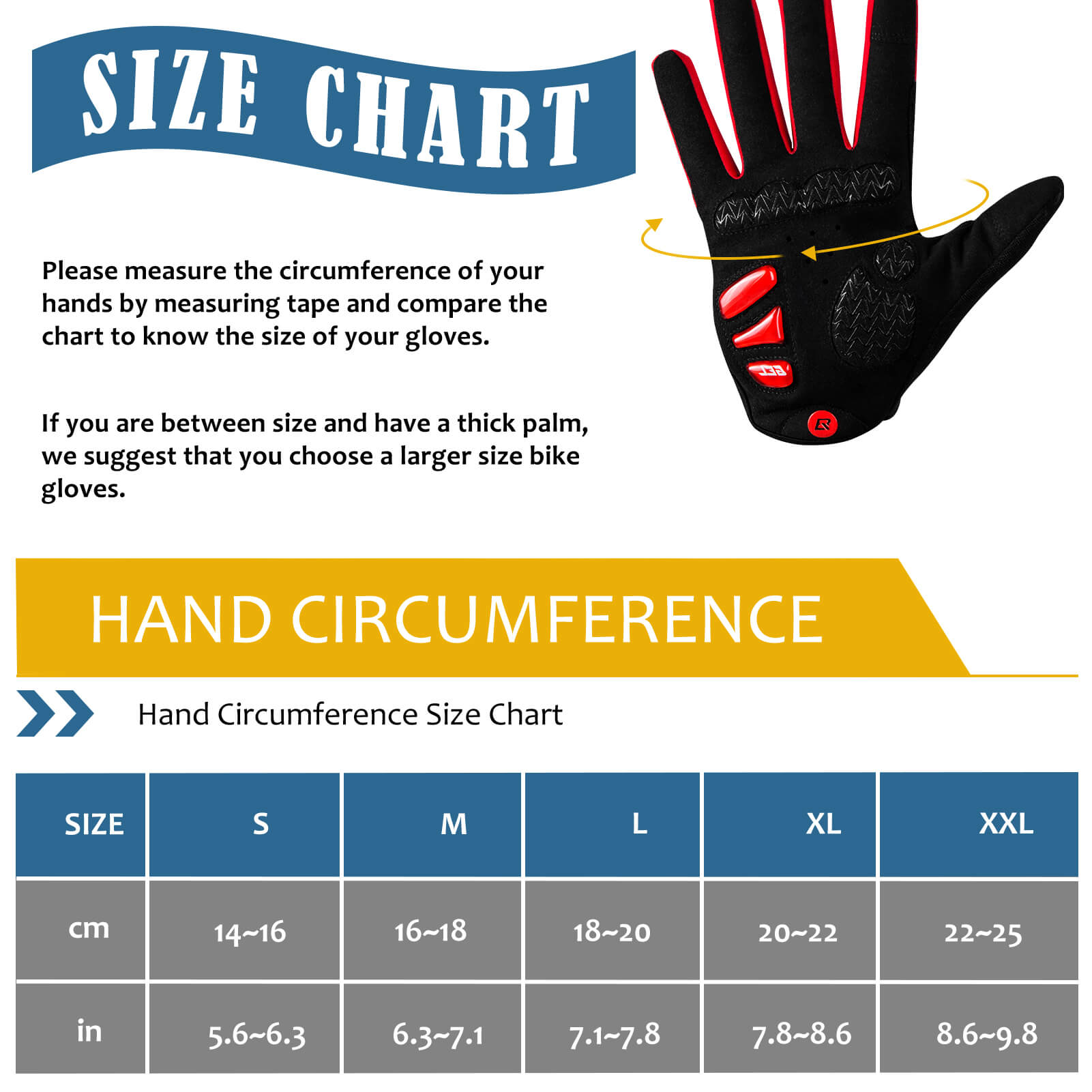 ROCKBROS Fahrradhandschuhe Winddicht Fahrrad Handschuhe Touchscreen - Fahrradhandschuhe ROCKBROS - EU - NooMii