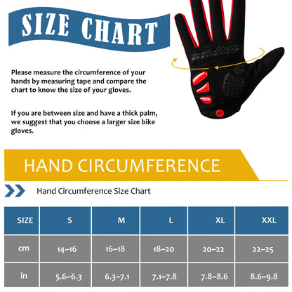 ROCKBROS Fahrradhandschuhe Winddicht Fahrrad Handschuhe Touchscreen - Fahrradhandschuhe ROCKBROS - EU - NooMii