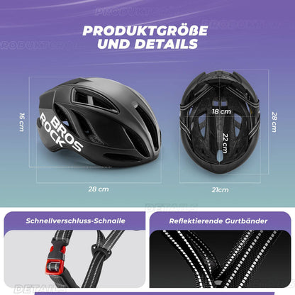 ROCKBROS Fahrradhelm 58 - 62cm Einstellbare Cityhelm Belüftung Unisex - Fahrradhelme ROCKBROS - EU - NooMii