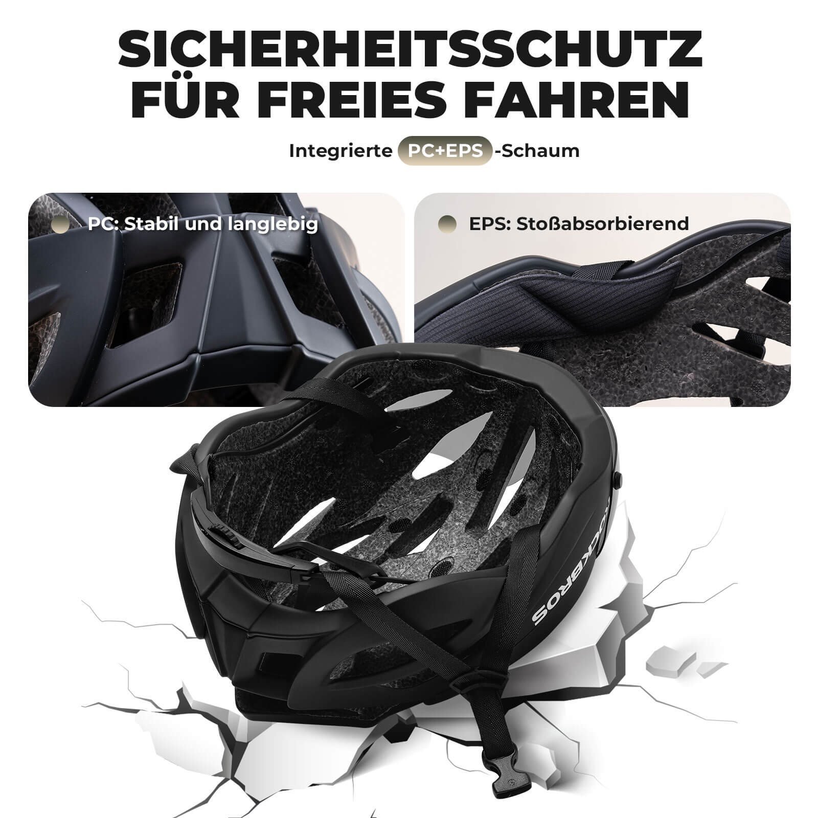 ROCKBROS Fahrradhelm Magnetischer Abnehmbarer MTB Helm mit Visier - Fahrradhelme ROCKBROS - EU - NooMii