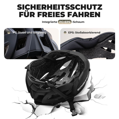 ROCKBROS Fahrradhelm Magnetischer Abnehmbarer MTB Helm mit Visier - Fahrradhelme ROCKBROS - EU - NooMii