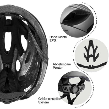 ROCKBROS Fahrradhelm mit integrierter abnehmbarer Magnetbrillen & Visier - Fahrradhelme ROCKBROS - EU - NooMii