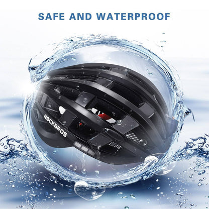 ROCKBROS Fahrradhelm mit Scheinwerfer und Sicherheitswarnleuchte - Fahrradhelme ROCKBROS - EU - NooMii