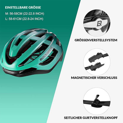 ROCKBROS Fahrradhelm MTB Rennradhelm Atmungsaktiv PC+EPS Magnetschnall - Fahrradhelme ROCKBROS - EU - NooMii