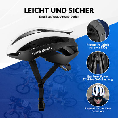 ROCKBROS Fahrradhelm Rennradhelm Verstellbarer Belüftung Damen/Herren - Fahrradhelme ROCKBROS - EU - NooMii