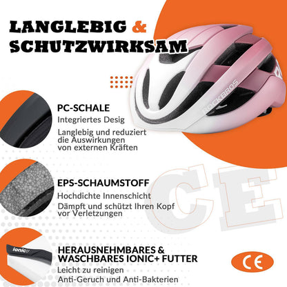 ROCKBROS Fahrradhelm Sport Mountainbike Schutzhelm Atmungsaktiv 54 - 58cm - Fahrradhelme ROCKBROS - EU - NooMii