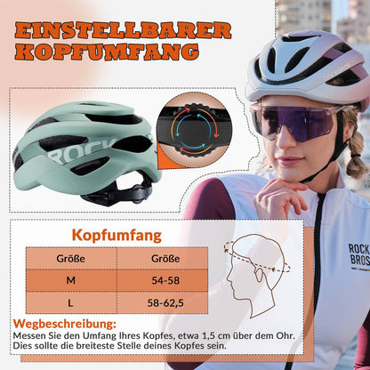 ROCKBROS Fahrradhelm Sport Mountainbike Schutzhelm Atmungsaktiv 54 - 58cm - Fahrradhelme ROCKBROS - EU - NooMii