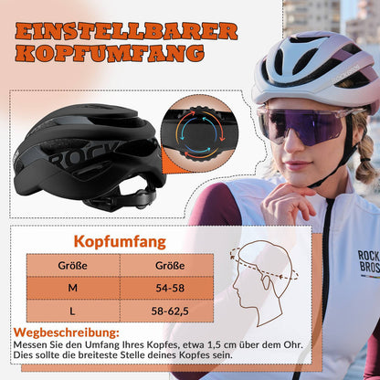 ROCKBROS Fahrradhelm Sport Mountainbike Schutzhelm Atmungsaktiv 54 - 58cm - Fahrradhelme ROCKBROS - EU - NooMii