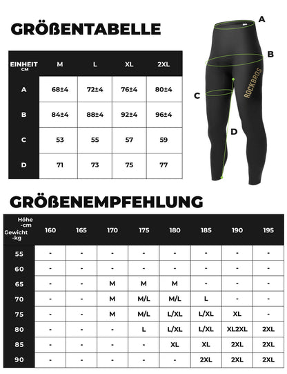 ROCKBROS Fahrradhose Lange Radlerhose Gepolstert Atmungsaktiv Herren - Fahrradhose ROCKBROS - EU - NooMii