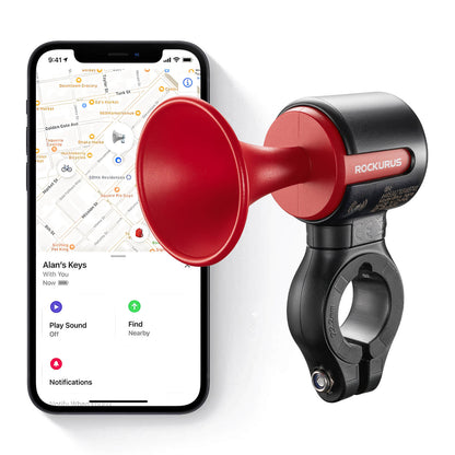 ROCKBROS Fahrradklingel Elektrisch 120dB Ton IPX5 Wasserschutz Smartphone Tracking - Fahrradklingel ROCKBROS - EU - NooMii