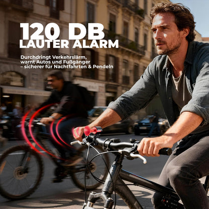 ROCKBROS Fahrradklingel Elektrisch 120dB Ton IPX5 Wasserschutz Smartphone Tracking - Fahrradklingel ROCKBROS - EU - NooMii