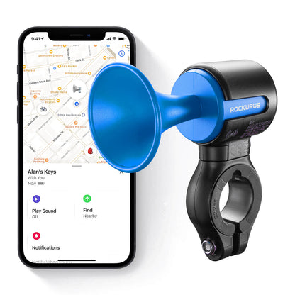 ROCKBROS Fahrradklingel Elektrisch 120dB Ton IPX5 Wasserschutz Smartphone Tracking - Fahrradklingel ROCKBROS - EU - NooMii